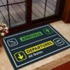 Pilot Departure Arrival Printed Doormat