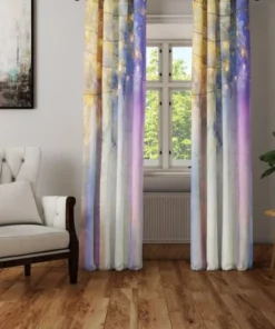 Alternative view of Lavender Nights Boho Chic Sheer and Window Curtains