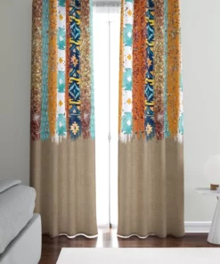 Alternative view of Boho Chic s Southwest Style Printed Window Curtain