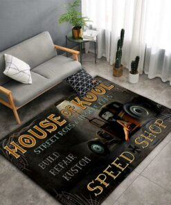 House Of Kool Hot Rod Speed Shop Rug
