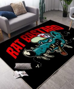 Rat Bastard Hot Rod Chopper Rug
