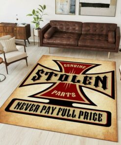 Genuine Stolen Part Hot Rod Garage Rug