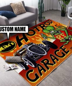 Personalized Rat Fink Hot Rod Heaven Rug