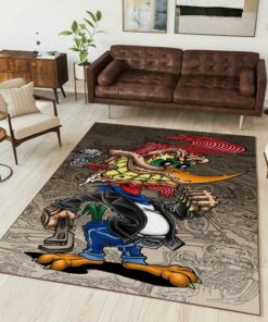 Hot Rod Woodpecker Smoke Rug