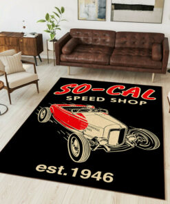 Hot Rod So Car Speed Shop Est 1946 Rug