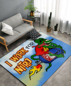 Rat Fink I Work For Nitro Rug