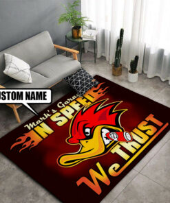 Personalized Hot Rod In Speed We Trust Rug