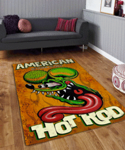 Hot Rod Garage No Limits No Fear Rug