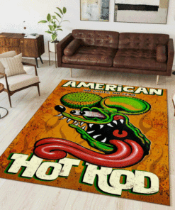 Hot Rod Garage No Limits No Fear Rug