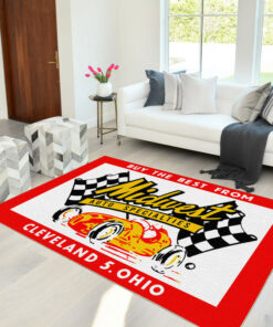 Midwest Auto Specialties Vintage Hot Rat Rod Drag Racing Rug