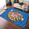 Bullseye Retro Hot Rod Man Cave Rug