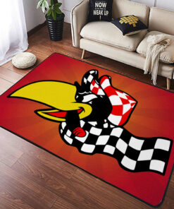 Hot Rod Retro Racing Crow Rug