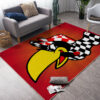 Hot Rod Retro Racing Crow Rug