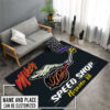 Personalized Hot Rod Racing Rug