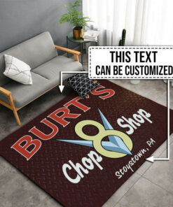 Personalized Chop Shop Hot Rod V8 Rug