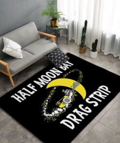 Hot Rod Half Moon Bay Drag Trip Rug