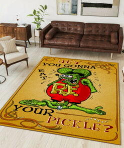 Hot Rod Garage You Gonna Eat Your Pickle Rug