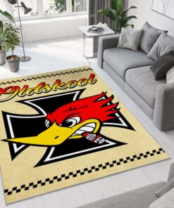 Oldsckool Woodpecker Hot Rod Rug