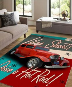 Life Is Short Drive A Hot Rod Rug