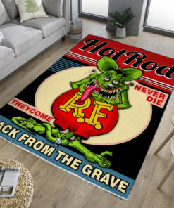 Hot Rod Never Die They Come Back From The Grave Rug
