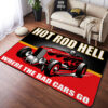 Hot Rod Hell Where The Bad Cars Go Rug