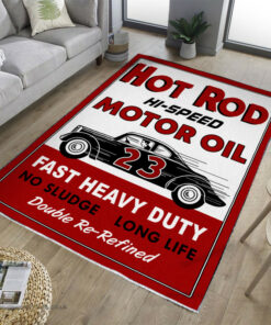Hot Rod Hi Speed Motor Oil Rug