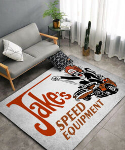 Jakes Speed Shop Hot Rod Rug
