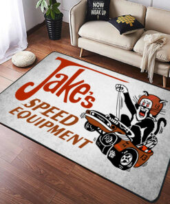 Jakes Speed Shop Hot Rod Rug
