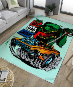 Big Bad Chevy Hot Rod Rug