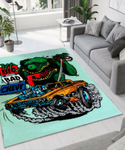 Big Bad Chevy Hot Rod Rug