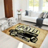 American Original Black Death Hot Rod Rug