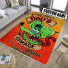 Personalized Dad Garage Hot Rod Rug
