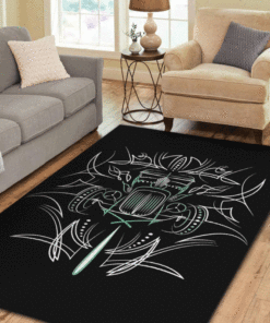Pinstripe Hot Rod Area Rug