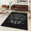 Pinstripe Hot Rod Area Rug