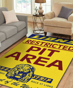 Lions Drag Strip Restricted Pit Hot Rod Rug