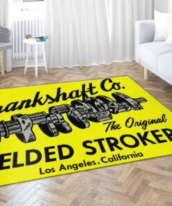 Crankshaft Co. Welder Strokers Drag Race Hot Rat Rod Rug