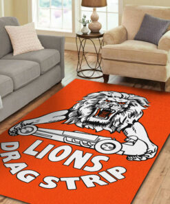 Lions Drag Strip Drag Race Hot Rat Rog Rug