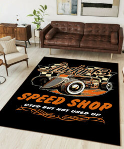 Lucky 13 Speed Shop Hot Rod Rat Rod Rug