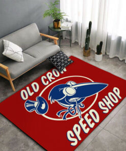 Old Crow Speed Shop Hot Rod Rug