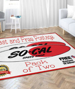 Car Club Plaque So Cal Speed Shop Hot Rod Rug