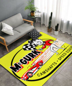 McGurk Camshafts And Speed Equipment Vintage Hot Rod Area Rug