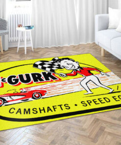 McGurk Camshafts And Speed Equipment Vintage Hot Rod Area Rug