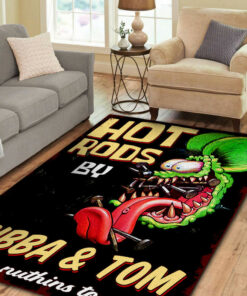 Personalized Hot Rod Area Rug