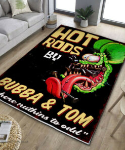 Personalized Hot Rod Area Rug