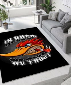 In Rust We Trust Hot Rod Area Rug