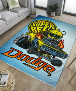 Super Bee Dodge Hot Rod Rug