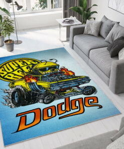 Super Bee Dodge Hot Rod Rug