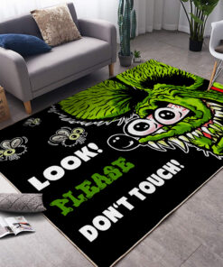 Look Please Dont Touch Rat Fink Rug