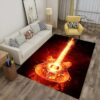 Flaming Rock Guitar Rug