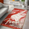 Fender Guitars and Amplifiers Area Rug